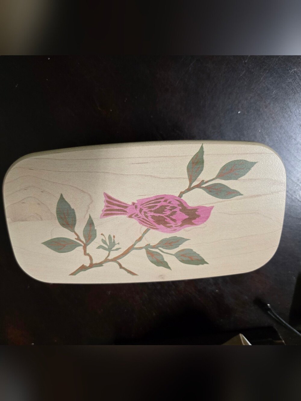 Longaberger Natural and Pink Woven Basket Accent